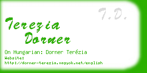 terezia dorner business card