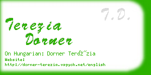 terezia dorner business card